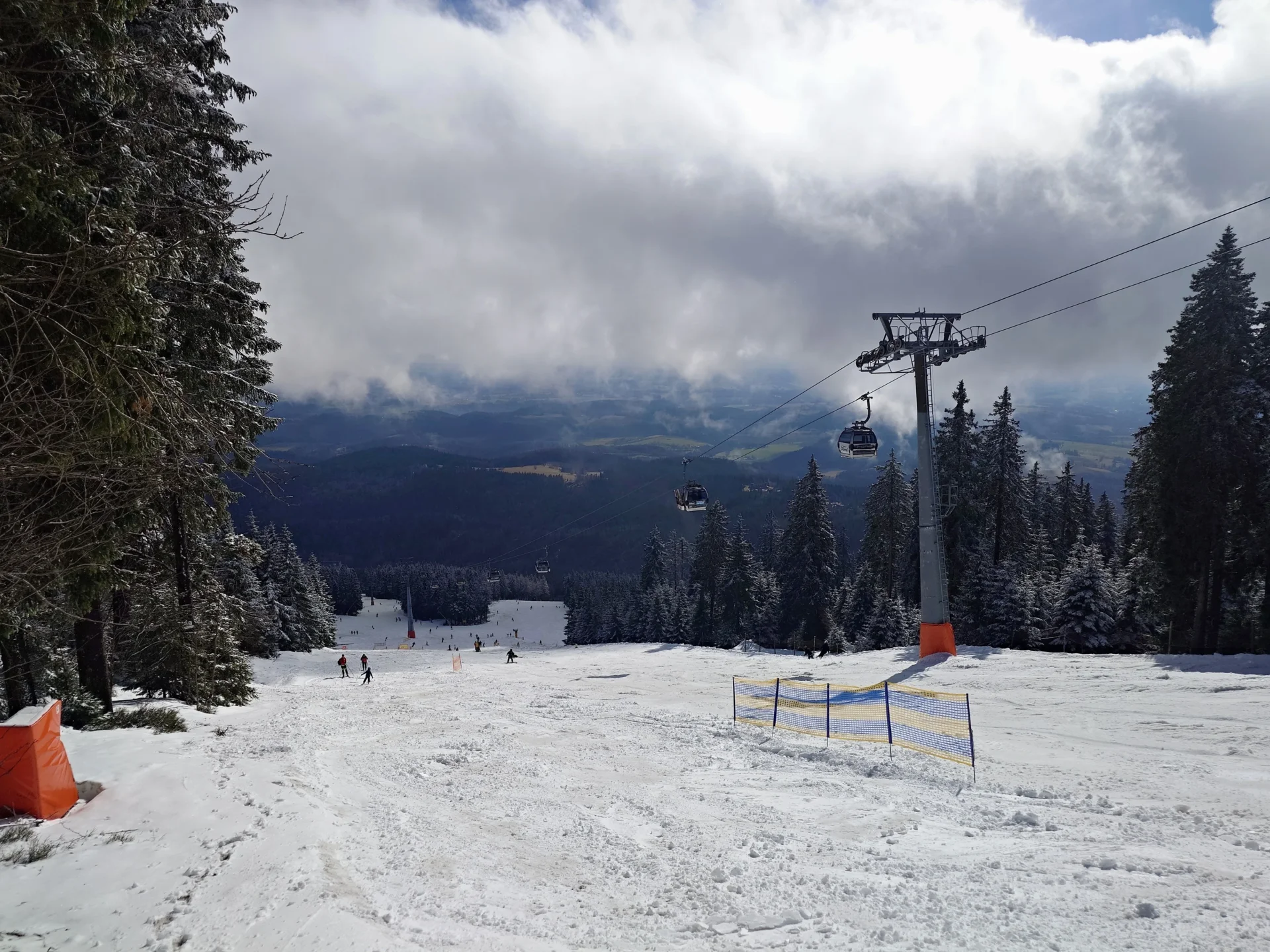 Skisportsområdet ved Černá Hora i Tjekkiet